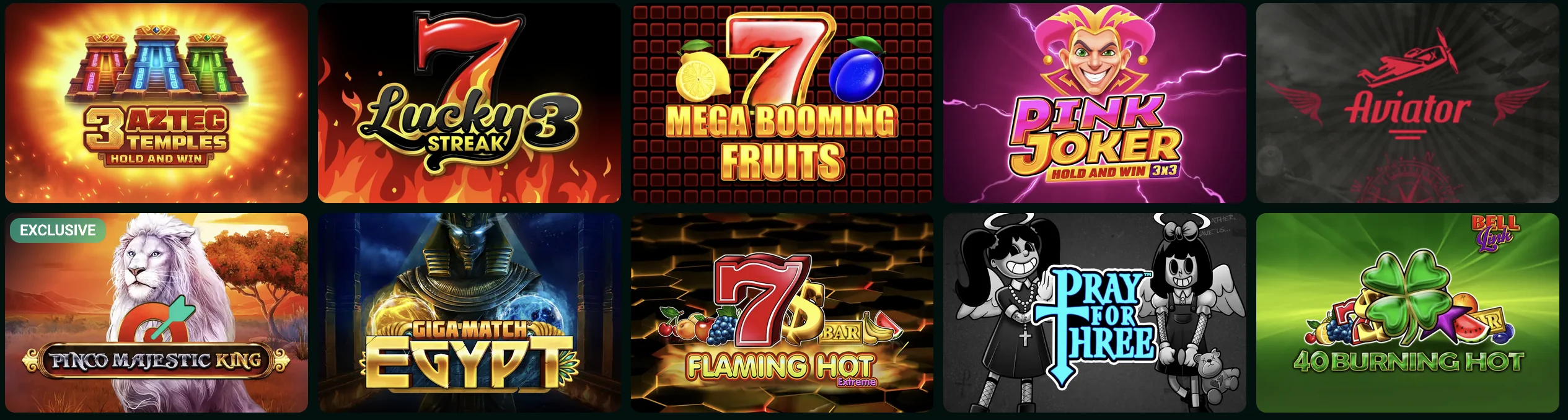 pinco casino games